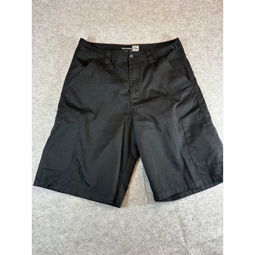 Vintage 90s Gotcha Chino Shorts Mens Size 33 Black Skater Streetwear Casual
